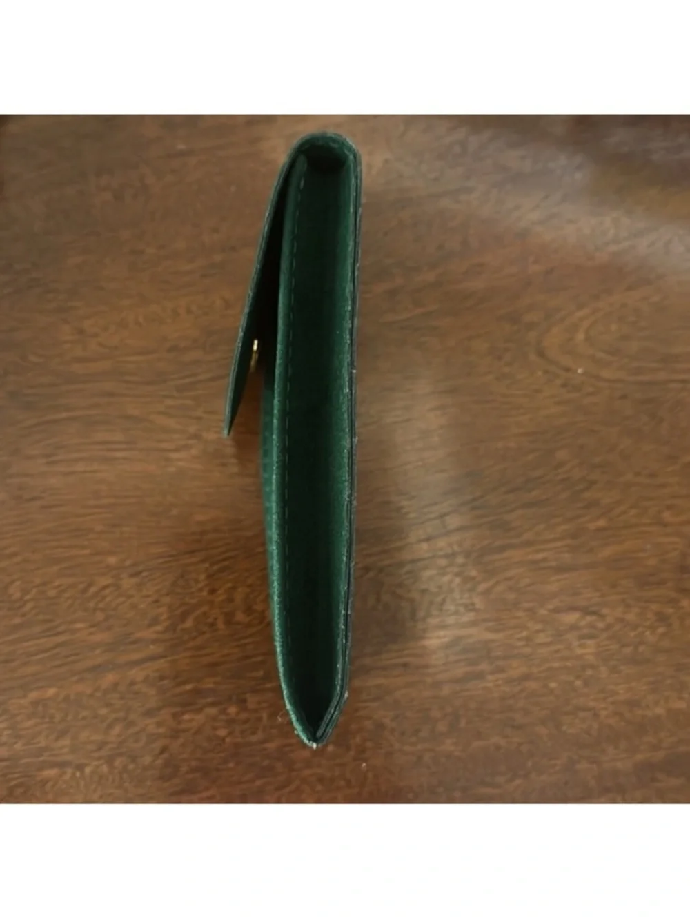 Rolex Watch Storage Travel Service Pouch Green Suede
